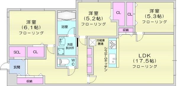 中島公園駅 徒歩23分 1階の物件間取画像